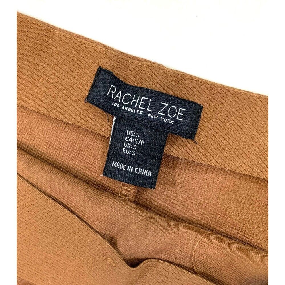 Rachel Zoe Pencil Skirt Womens S Wrap Knee Midi Stretch Button Office Casual - Picture 8 of 9